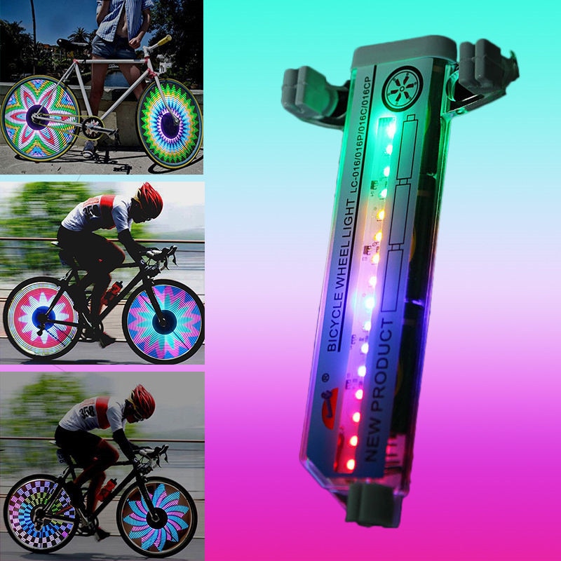 Luz de LED colorida para aro de bicicleta