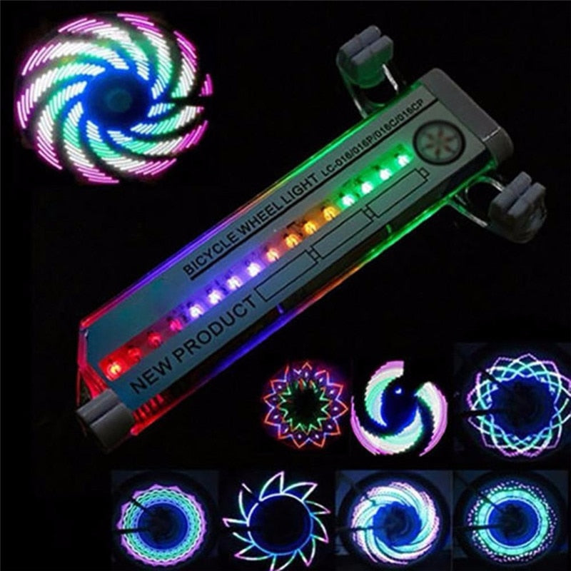 Luz de LED colorida para aro de bicicleta